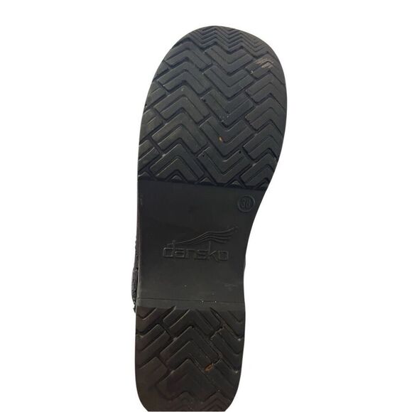 Dansko oiled black clog Sz 38 - Picture 6 of 8